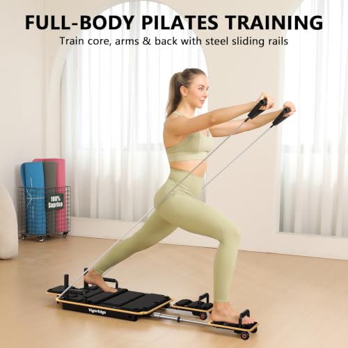 Pilates Board Reformer for Home Workout - Black