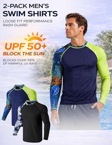 Liberty Pro XX-Large Rash Guard Long Sleeve Swim Shirt UPF 50+ Navy/Black