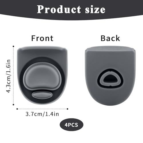 Replacement Silicone Stoppers for Owala FreeSip Water Bottles - Gray - 4 Pack
