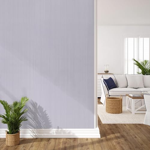 Grasscloth Peel and Stick Wallpaper Textured Fabric Contact Paper Faux Linen Self-Adhesive Waterproof Vinyl Wall Paper for Cabinet, Shelf Linen, Bathroom, Bedroom Silver Grey 15.7"x118"
