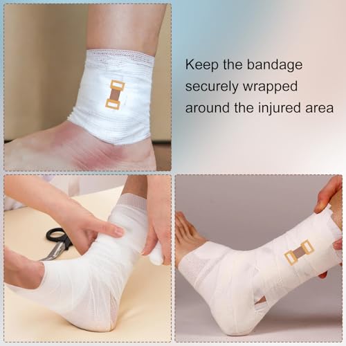 30 Pcs Elastic Bandage Clips - Brown Metal Compression Bandage Fasteners