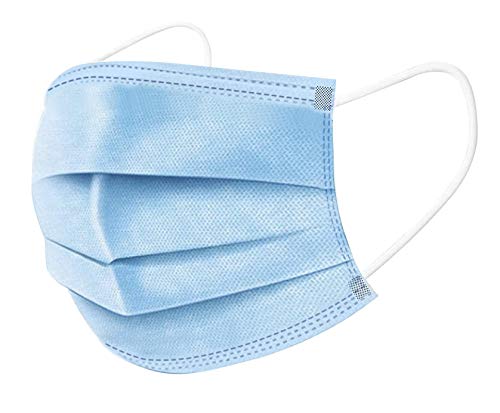 Medical Face Masks - 100 Count Blue Disposable Masks