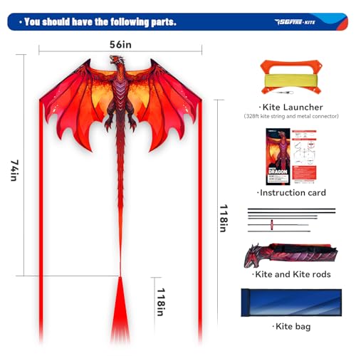 Complete Kite Package with Handle, Line & Accessories – Easy to Fly for Kids & Adults