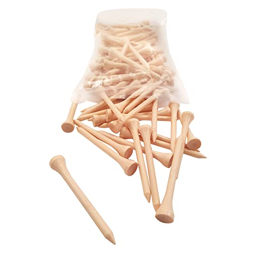 1.5-Inch Bamboo Golf Tees - 100 Pack - Strong & Sustainable Mao Bamboo