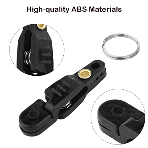 SAUYRASY Black Heavy Tension Snap Release Clips for Fishing Tackle & Downrigger
