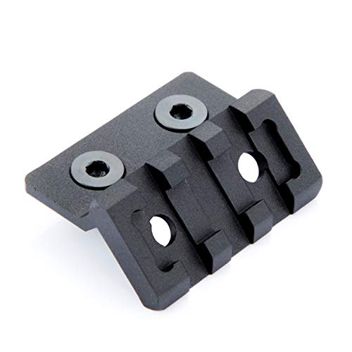 Offset Picatinny Rail Mount for M-LOK - Lightweight Black