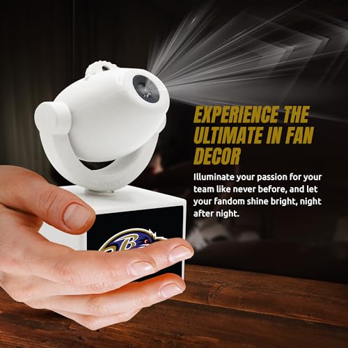 Baltimore Ravens LED Mini Spotlight Projector - Adjustable & Portable