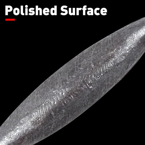 5 oz Dual Ringed Inline Torpedo Sinker (3 PCs) - Lead Bottom/Trolling Weights for Saltwater