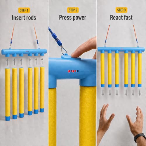 Reflex Drop Stick Game - Remote Control with Adjustable Speed