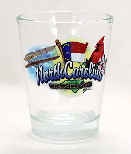 North Carolina State Shot Glass - Souvenir Collectible for Tarheel Fans