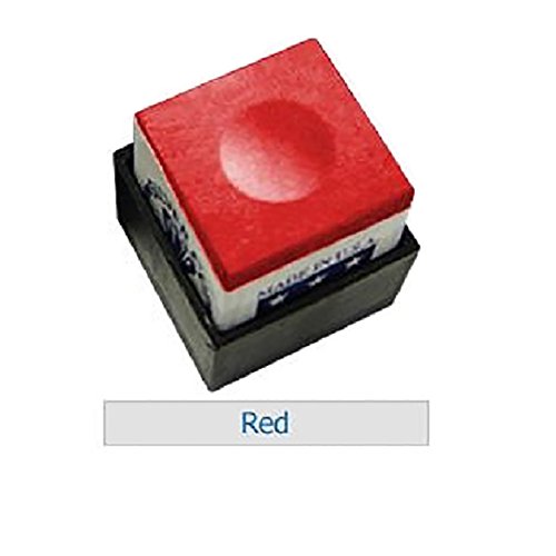 Billiard Pool Cue Chalk - Set of 6 Red Chalk Blocks