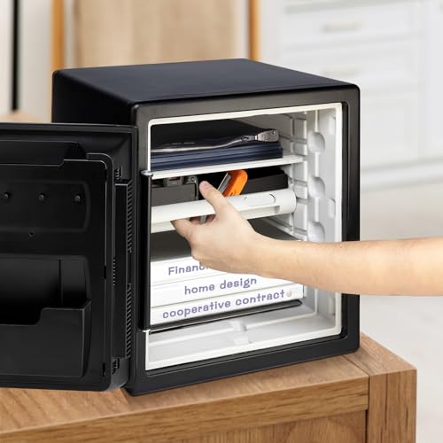 Compatible with SentrySafe SFW082 and SFW123 Fireproof Safes, Tray and Shelf Insert, Safe Tray and Shelf Accessory - Keep Your Belongings Organized