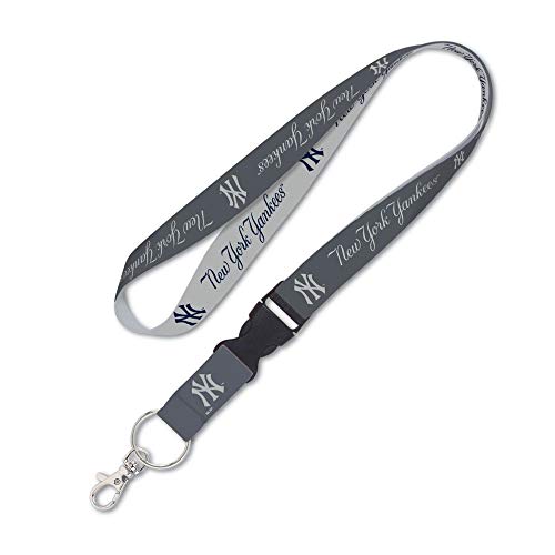 New York Yankees Lanyard with Detachable Buckle - Charcoal