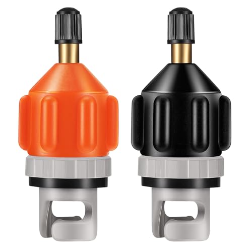 Shappy 2 Pcs SUP Air Pump Adapter for Paddle Board Inflator - Black & Orange