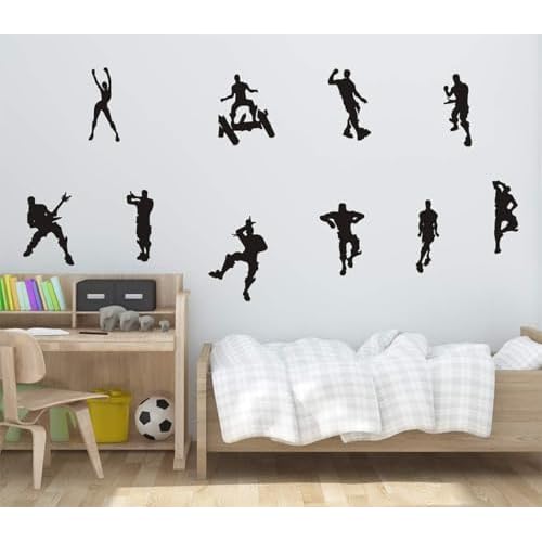 Video Game Wall Decals Poster Dancing Peel and Stick Wall Decal Boys Wall Stickers for Playroom Bedroom Game Room Wall Decor