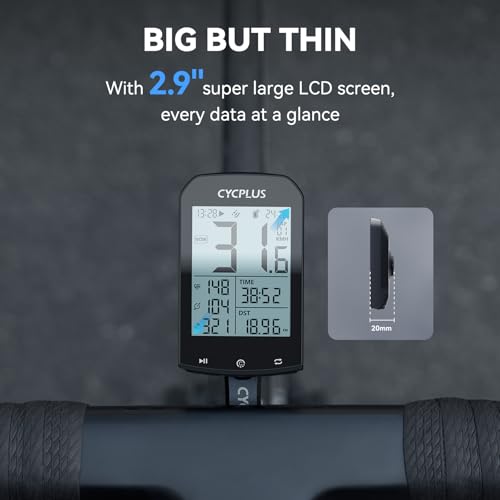 GPS Wireless Bike Computer with 2.9" LCD Screen - M1+Z1+C3
