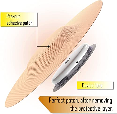 Lexcam Waterproof Tan Dexcom G7 Over Patches Sweatproof Skin-Friendly Adhesive