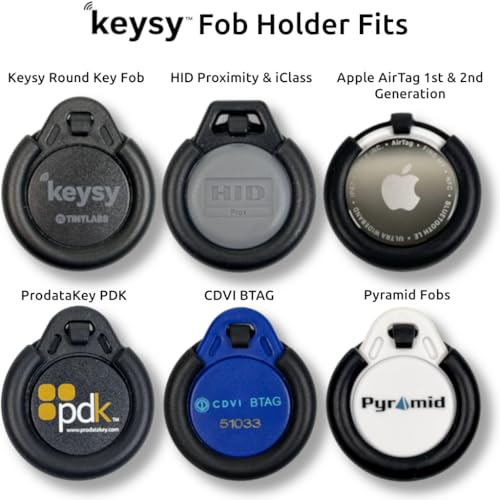 Keysy Key Fob Holder for Watch Band - RFID Compatible - Black