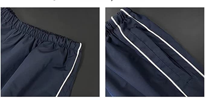 Baggy Y2K Parachute Pants - Medium Black