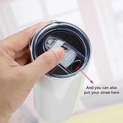 20oz Skinny Tumbler Replacement Lids - 3 Pack, Spill Proof