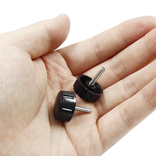 Fishing Reel Handle Screw Caps - 5 Pcs Black Replacement Knobs