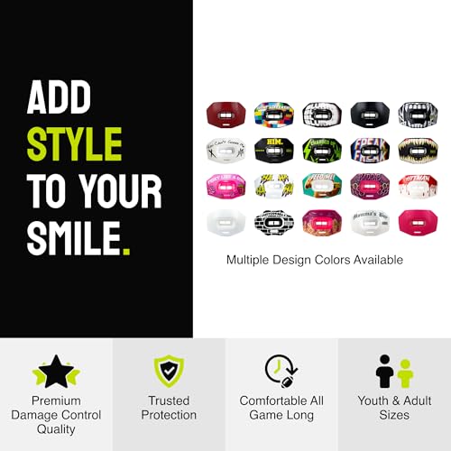 Youth Football Mouth Guard - Heavy Duty, Breathable, No Boil