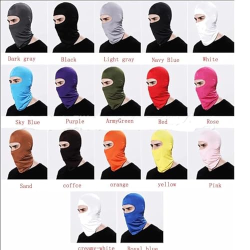 5-Pack Thermal Full Face Mask for Cold Weather Cycling & Running - Sand