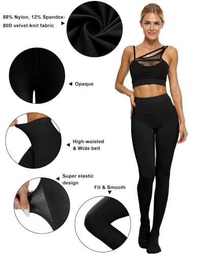Women's Dance Tights Ballet Footed Pantyhose for Jazz, Stage & Daily