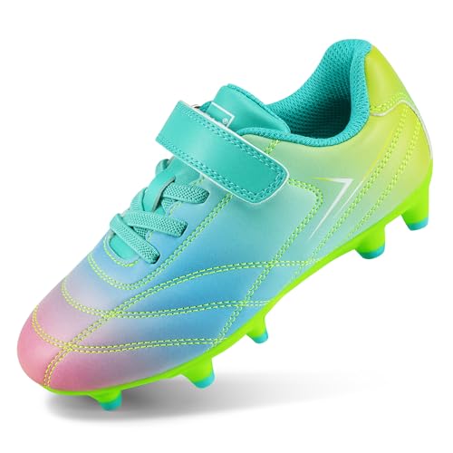 Stelle Kids Soccer Cleats - Outdoor Training & Match Shoes, Big Kid Prism Pop