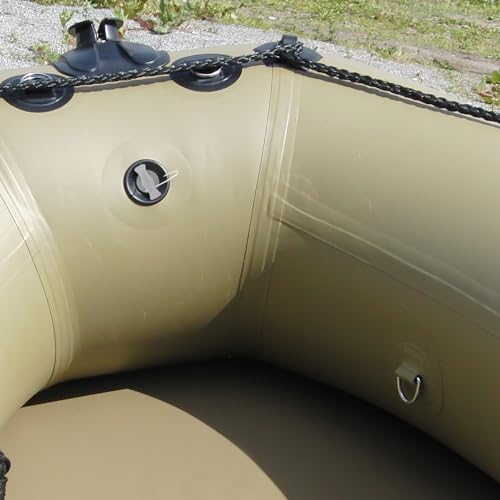 2PCS Inflatable Boat Valve Covers - Leak-Proof Spiral Air Plugs