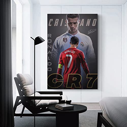 Cristiano Ronaldo Canvas Poster - 12x18 Inches Unframed