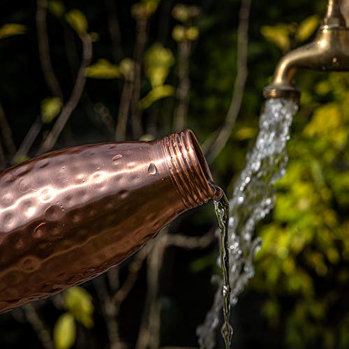 Kosdeg 24 oz Pure Copper Water Bottle | Ayurvedic Drinking Vessel