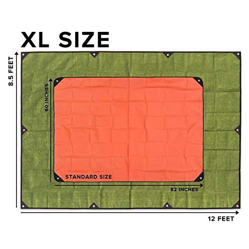 Arcturus XL Heavy Duty Survival Blanket Olive Green 8.5x12 ft Reflective Tarp for Camping & Emergency