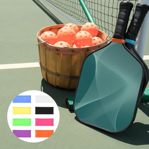 16 PCS Pickleball Paddle Grip Bands - Unpatterned Silicone Rings
