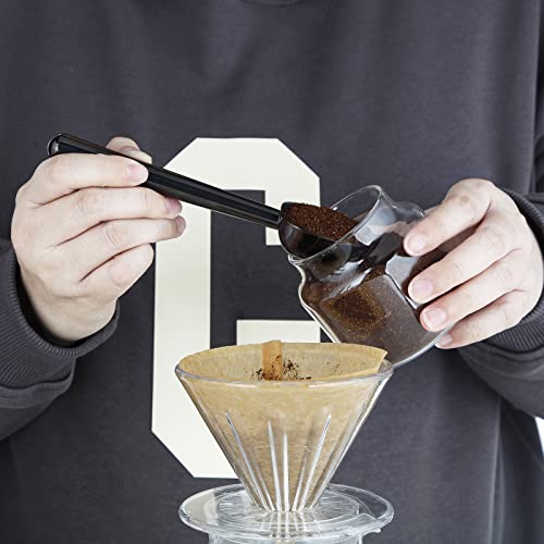 Easyworkz Gunmetal Black 7g Stainless Steel Long Hollow Coffee Scoop