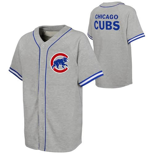 Gray Heritage Classic Team Logo Baseball Jersey - Cubs 18-20