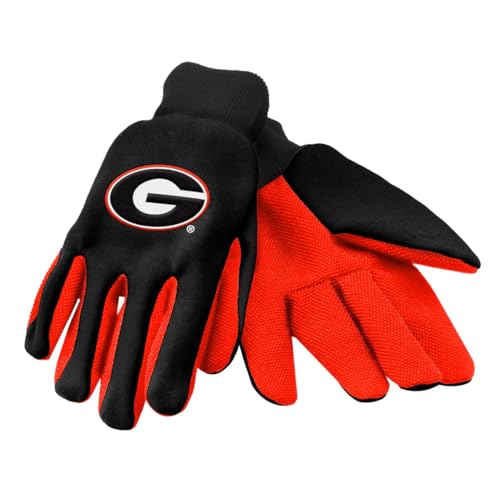 NCAA Georgia Bulldogs Utility Gloves - Team Color - 2 Pack