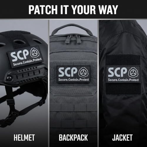 SCP Foundation Tactical Morale Patch - Luminous Hook and Loop Gear Accessory