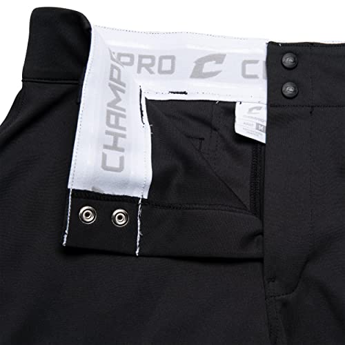 Champro Boys' Triple Crown Classic Baseball Pants Medium Black