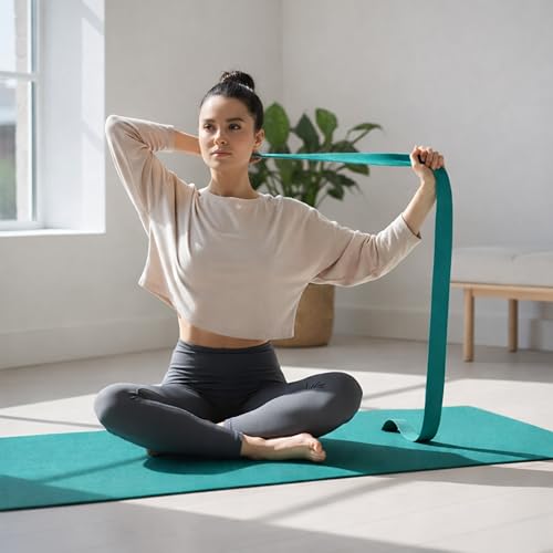 Yoga Kit - 7-Piece Set with Thick Mat, Blocks, Towels & Bag - Green
