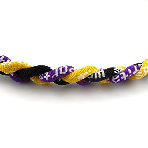 18-Inch Sport Tornado Necklace - Purple, Yellow & Black