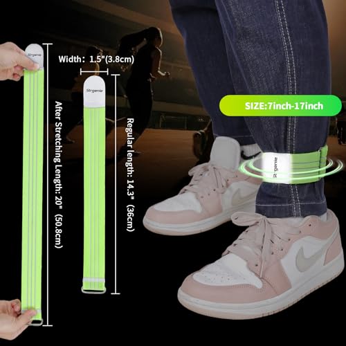 Elastic Cowboy Boot Straps - Green, 2 Pcs, L14.3"xW1.4"