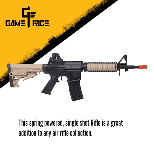 Spring-Powered Airsoft Rifle with 400-Round Magazine Capacity