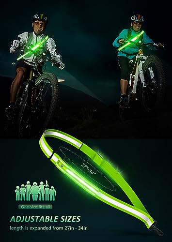 LED Reflective Safety Belt Sash - High Visibility Night Walking Gear