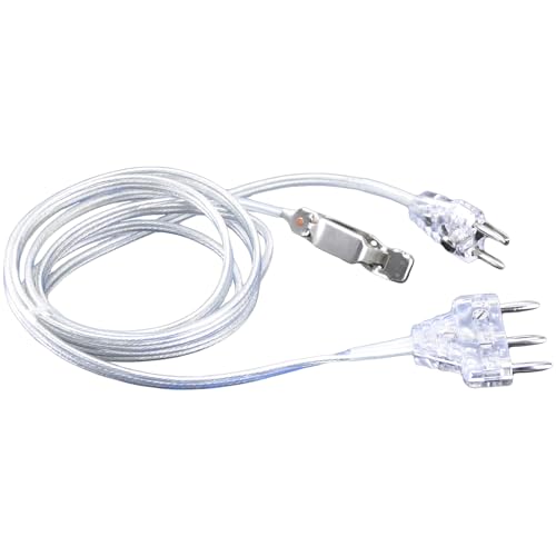 Fencing Body Cord Set - 2-Prong Foil & Sabre with Transparent Plugs
