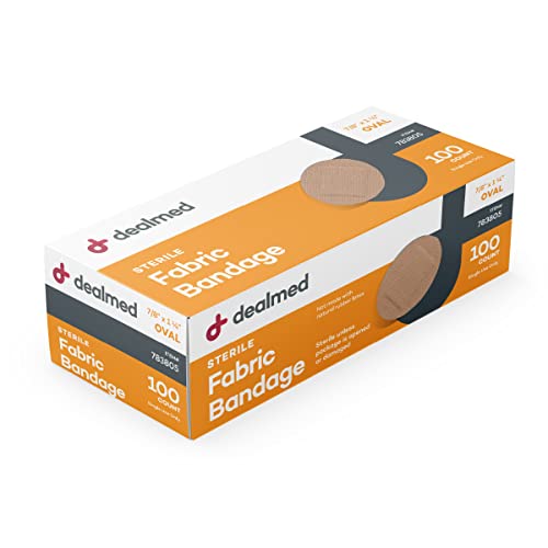 Flexible Oval Fabric Adhesive Bandages - Latex Free - 100 Count, 1 Pack