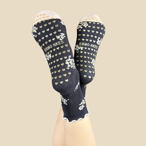 Warm Thickened Yoga Socks - Non-Slip Pilates Socks, 3 Pairs - One Size / Black, Khaki, Coconut Milk