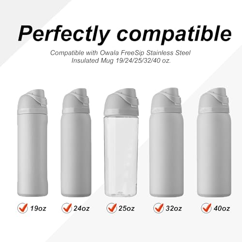 4-Pack Replacement Stoppers for Owala FreeSip Water Bottles
