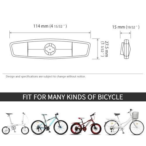 White Bicycle Wheel Reflectors - Safety Spoke Warning Lights (2 Pcs)