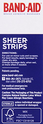 Tru-Stay Sheer Strips Adhesive Bandages - 40 Count First Aid